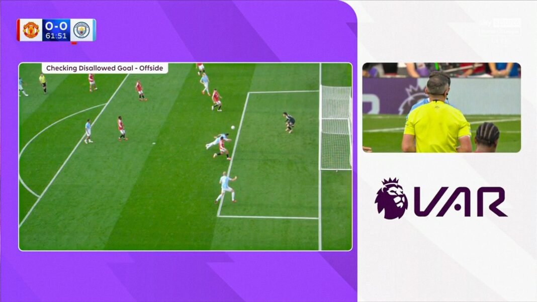 Man Utd vs Man City: VAR drama as Erling Haaland fires Man City ahead!
