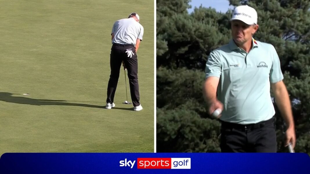 BMW PGA Championship: Justin Rose double bogey after three putt from nowhere