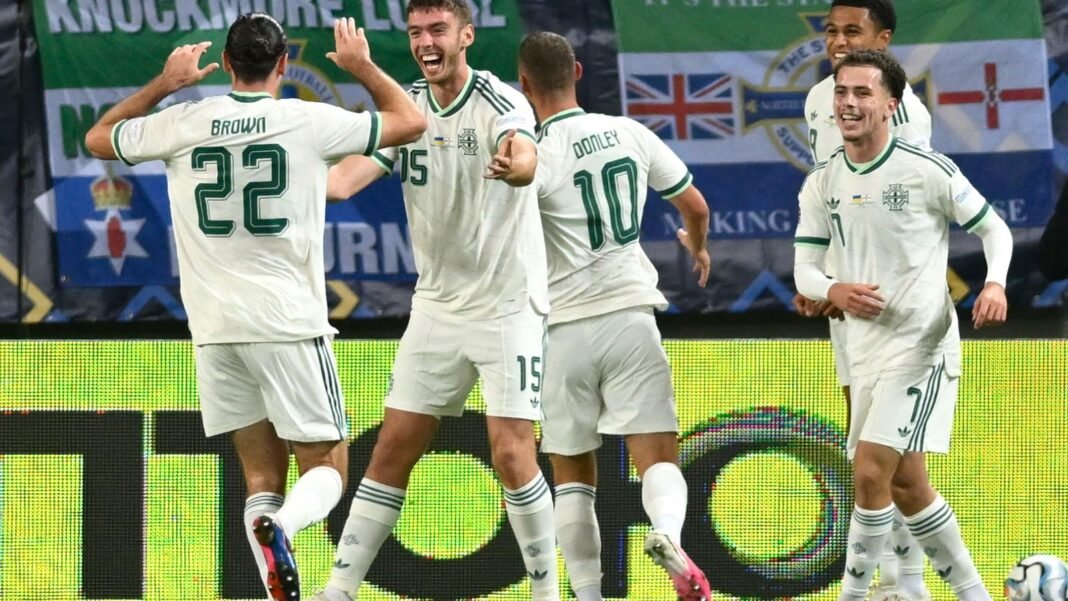 Brown scores twice as Northen Ireland cruise to win over Ukraine