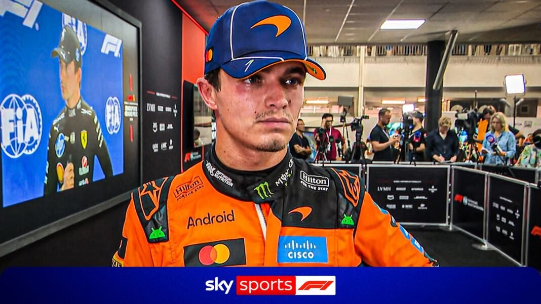 Singapore GP: McLaren driver Lando Norris reveals team reaction to Sprint fault