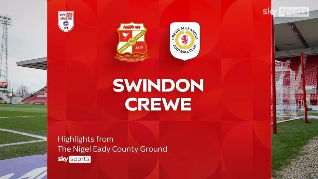 Swindon Town 0-1 Crewe Alexandra | League Two Highlights