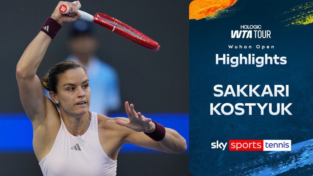 Maria Sakkari vs Marta Kostyuk | Wuhan Open highlights