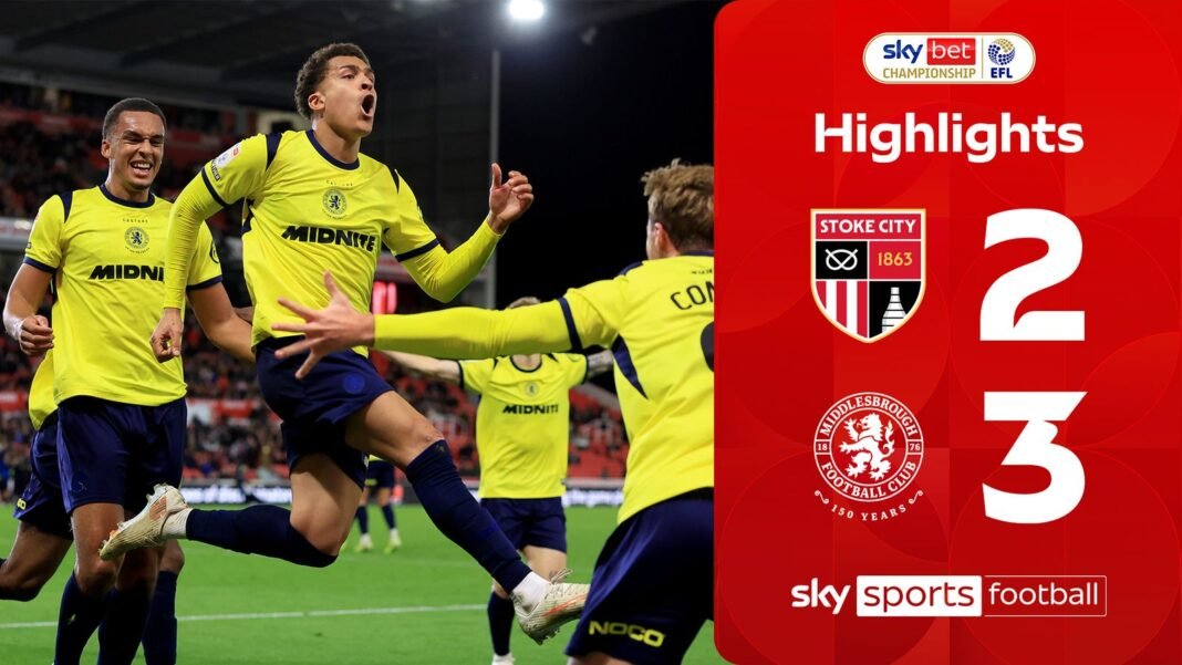 Stoke 2-3 Middlesbrough | Championship highlights