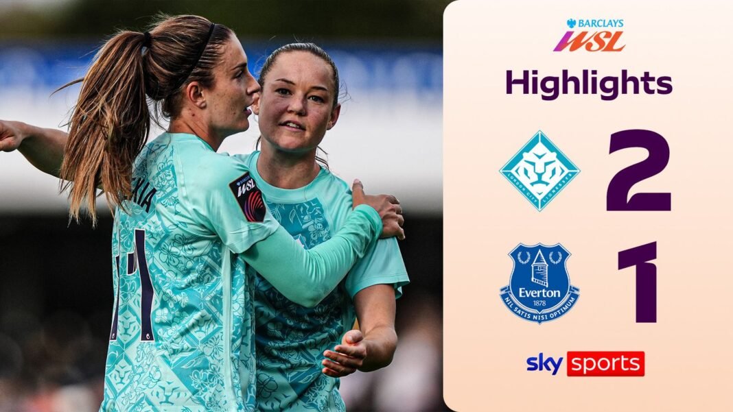 London City Lionesses 2-1 Everton